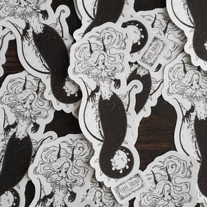 Meerjungfrau STICKER - Gruselig süß - Goth -Sirene