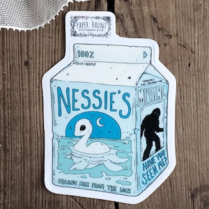 Nessie Milk Carton STICKER