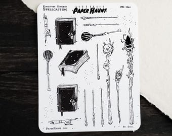 Spellcasting Planner Sticker Sheet | Forgotten Dungeon