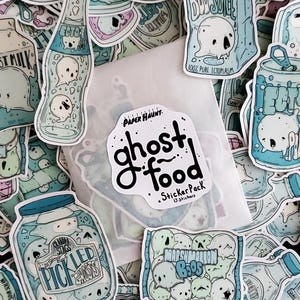 Pakiet naklejek Ghost Foods - Strasznie słodkie - Pastel Goth - Opakowanie trzynastu sztuk