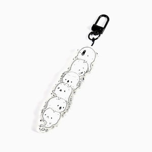 Ghost Pile charm keychain - Creepy Cute- Goth