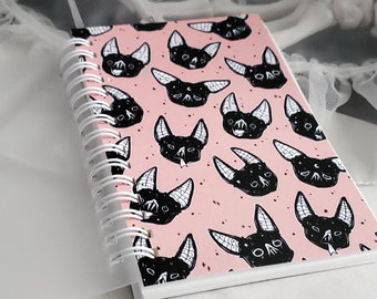 Pink vampire Bat reusable sticker book