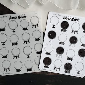 Crystal ball planner STICKER set