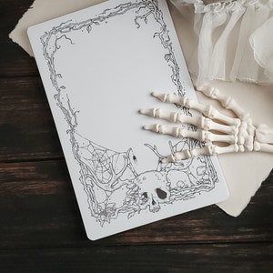 Dark Forest note pad- Spooky Cute Goth stationery