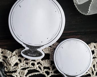 Crystal ball Memo -STICKY NOTE- Notepads- spooky cute