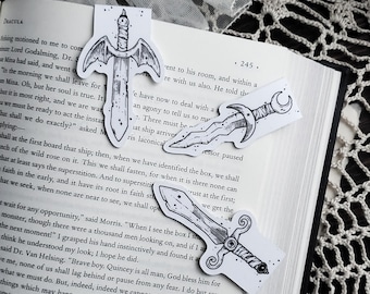 Gothic Dagger  | Magnetic Bookmark SET
