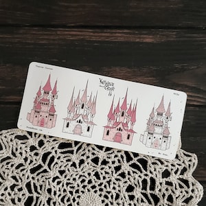 Castle Planner STICKER Sheet - Vampire&#39;s Crypt- Spooky Cute - Pastel