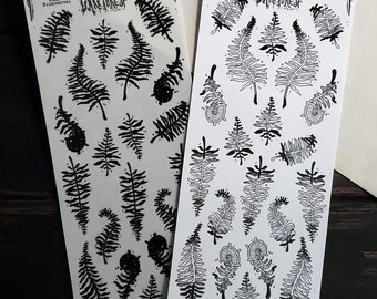 Arkusz naklejek do planera Fern