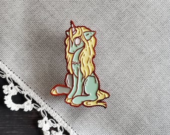 Zombicorn zombie unicorn pin