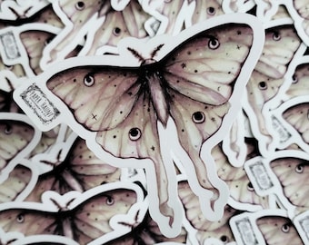Luna moth sticker