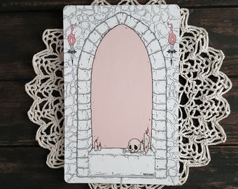Vampire's Crypt Notepad- Spooky Cute Goth stationery