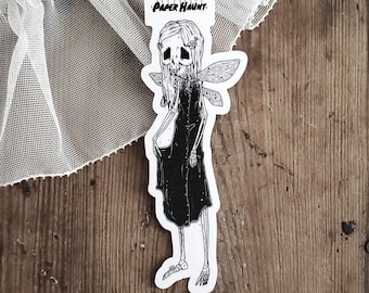 Daisy Bones Skeleton Fairy Vinyl STICKER | Spooky Cute - Gothic Art