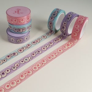 Eyeball WASHI Tape Creepy Cute Pastel Goth image 8