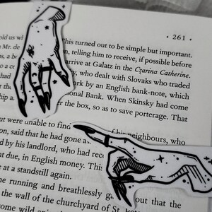 Witch's Claws magnetic Bookmark SET, Spooky cute, Goth image 3