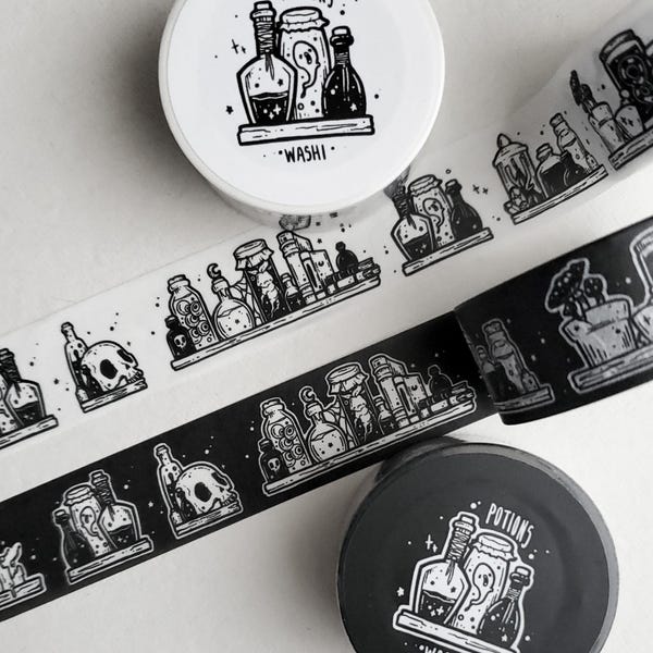 Potion shelf WASHI Tape - witchy goth