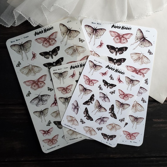 MOON Moth planner sticker sheet