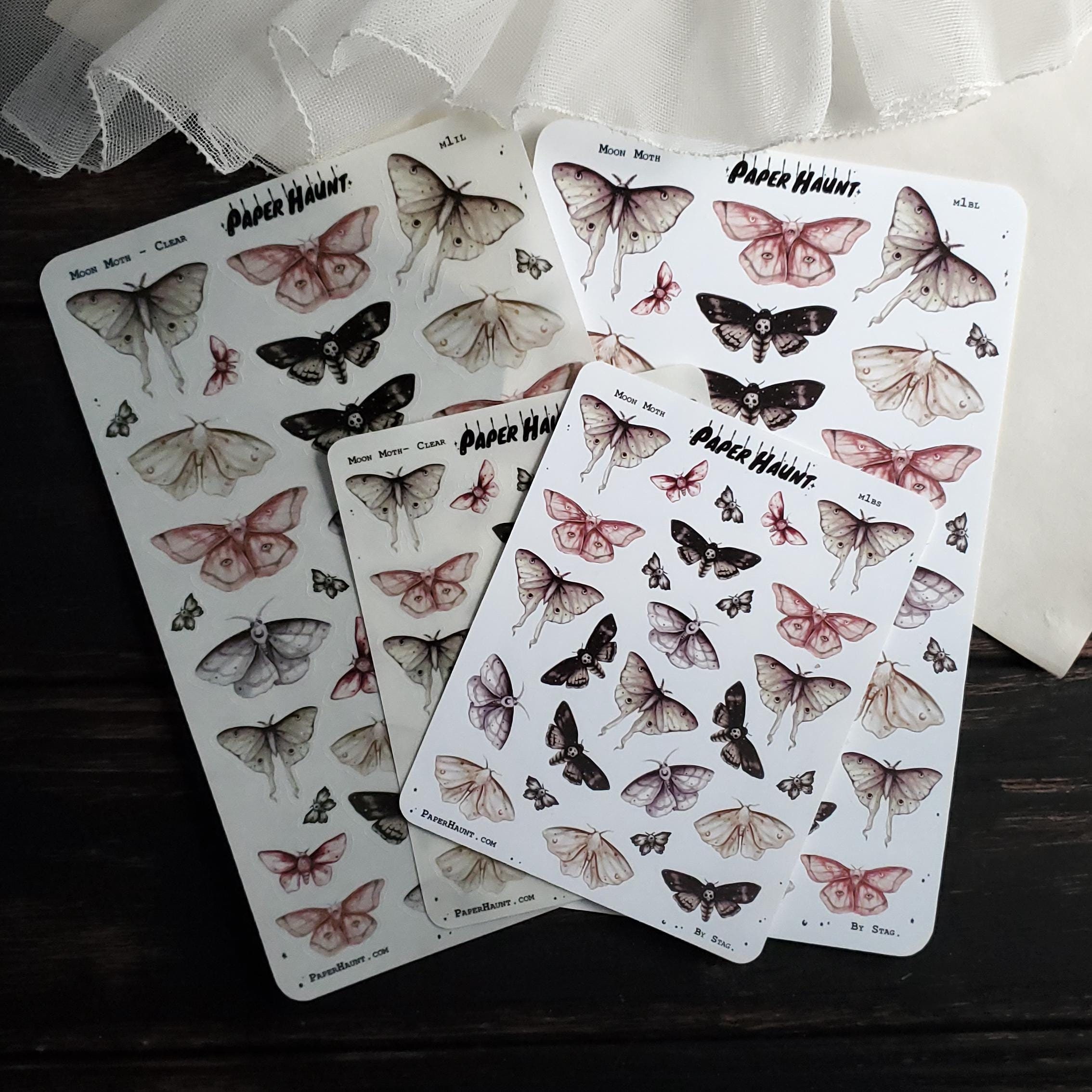 MOON Moth planner sticker sheet