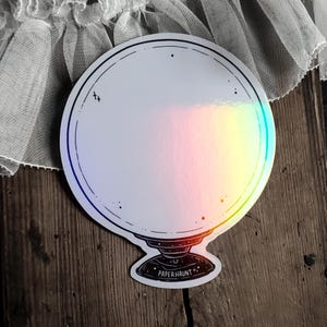 Holographic Crystal Ball Dry Erase Magnet – Mystical Fridge Magnet for Notes - Gothic Home Decor - Witchy Kitchen