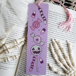Halloween Candy Bookmark - Spooky Cute - Pastel Goth