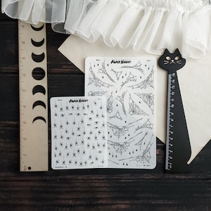 Widow and Web clear spider STICKER Sheet - creepy cute goth image 7
