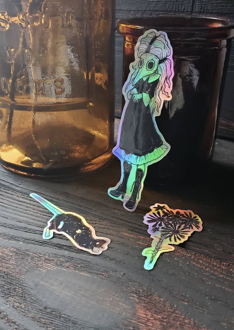 PLAGUE doctor holographic sticker pack image 5