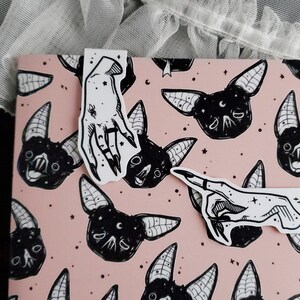 Witch's Claws magnetic Bookmark SET, Spooky cute, Goth image 5