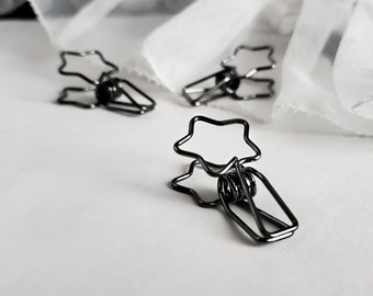 Star Binder clip set paperclips, Spooky cute, Goth