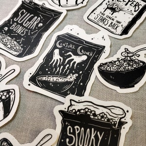 goth cereal sticker pack.