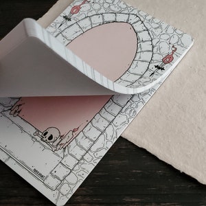 Bloco de notas Cripta do Vampiro - Artigos de papelaria góticos, fofos e assustadores imagem 6