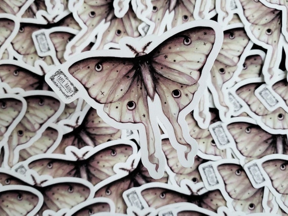 Luna moth sticker