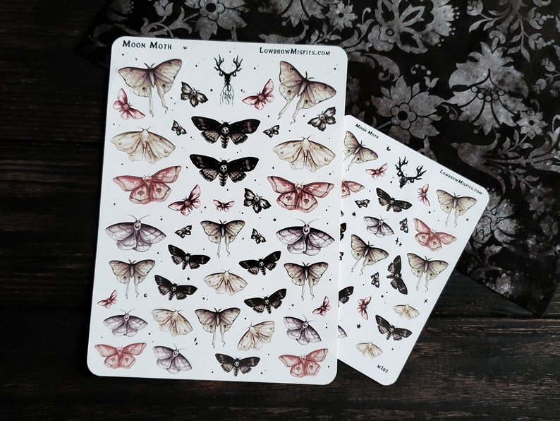 MOON Moth planner sticker sheet image 1