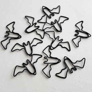Bat paperclips | Spooky cute Goth | Stationery