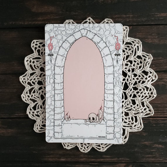 Vampire's Crypt Notepad- Spooky Cute Goth stationery