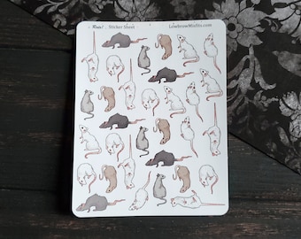 RATS planner STICKER sheet