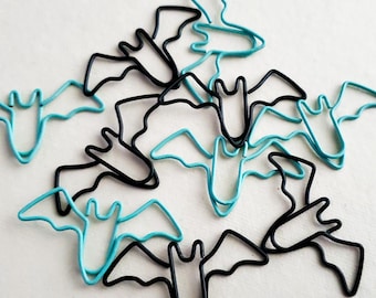 Blue Bat paperclips | Spooky cute Goth