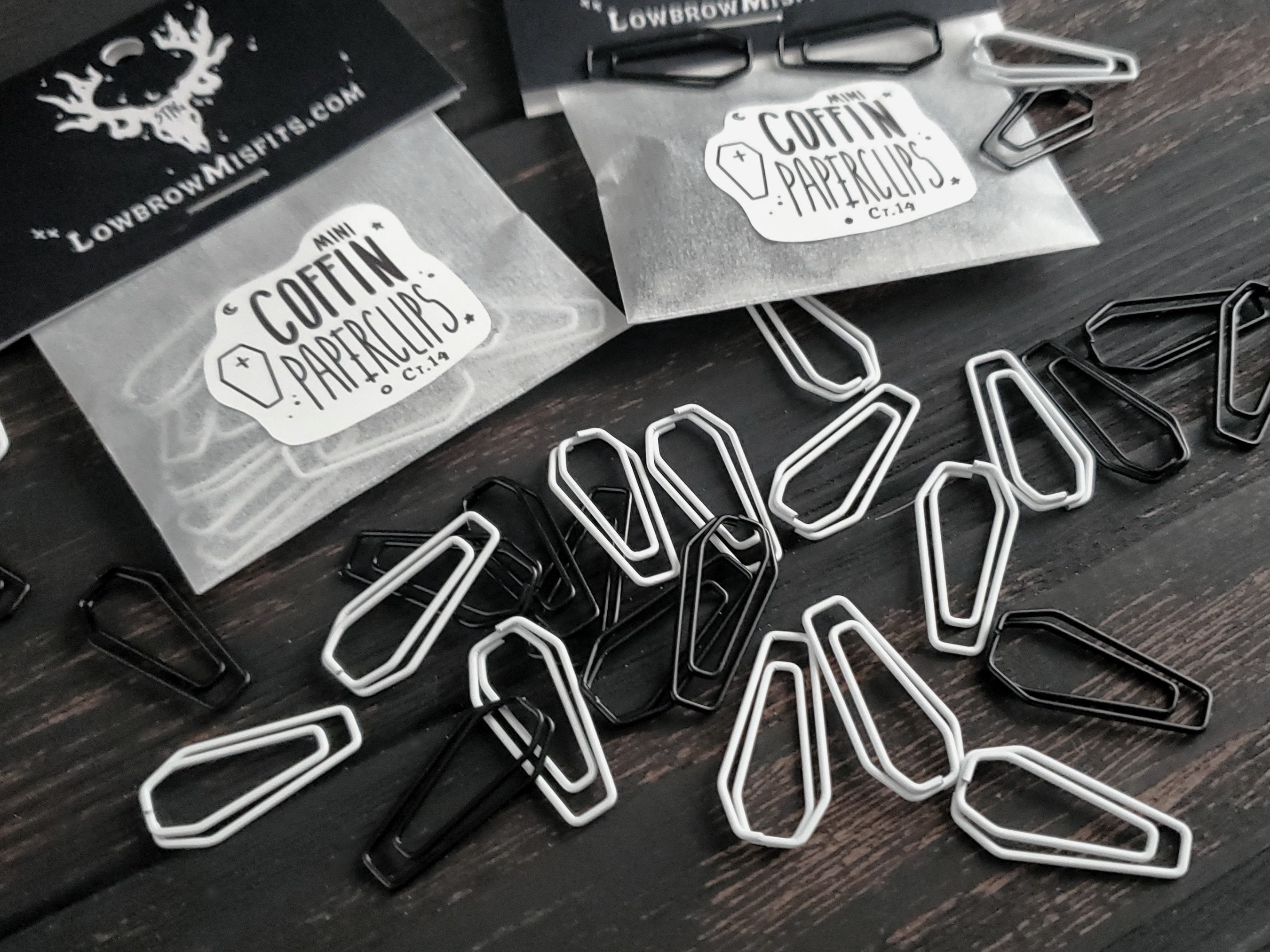 Coffin Paperclips, Spooky Cute, Goth - Etsy
