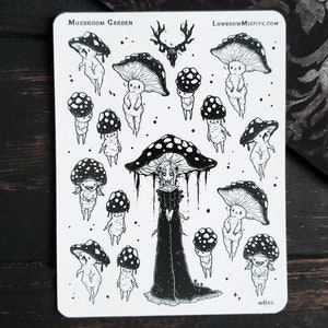 Mushroom Garden sticker sheet