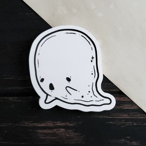 Ghost memo pad - STICKY NOTE- Mini Notepad - Spooky Cute - Goth