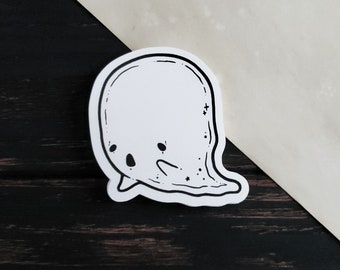 Ghost memo pad - tear-away Mini Notepad - Spooky Cute - goth