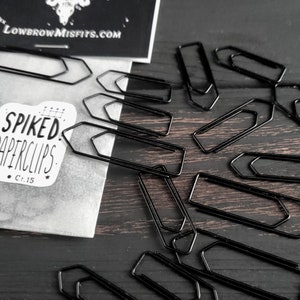 Spike paperclips, Spooky cute, Goth