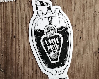 Blood Pouch STICKER | Vampire Food | Spooky cute