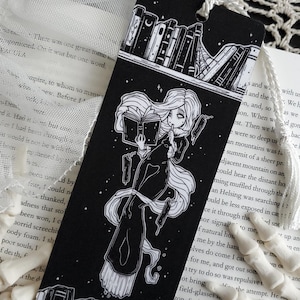 Marque-page de bibliothèque hantée, Fantasmagorie, Fille fantôme et Gothique image 1