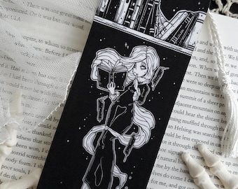 Marque-page de bibliothèque hantée, Fantasmagorie, Fille fantôme et Gothique