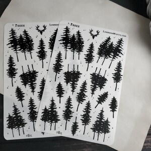 tree silhouette planner STICKER Sheet