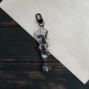 Librarian Ghost charm keychain - Banshee - Multi-charm