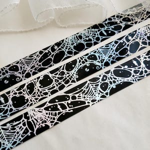 Silver holo Spider web WASHI Tape image 2