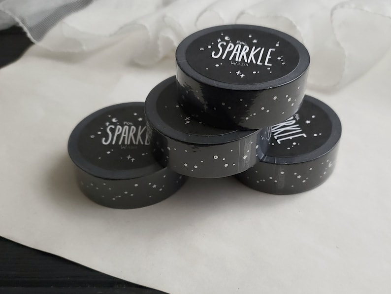 Magical Sparkle silver holo WASHI Tape image 6