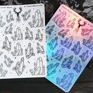 Crystal Cluster planner STICKER sheet