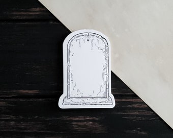 Tombstone Memo pad - tear-away Mini Notepad - Spooky Cute - Goth