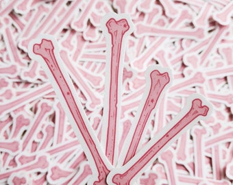 Pink Bones STICKER pack, Spooky cute, Pastel Goth